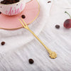 4pcs Flower shape Two-tine Fork Set Dessert Tableware Home Flatware