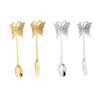 4pcs New Butterfly Spoon and fork Creative Bar Tableware Spoon