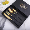 4pcs Nordic Stainless Steel Tableware Cutlery Tableware Set