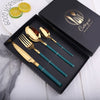 4pcs Nordic Stainless Steel Tableware Cutlery Tableware Set