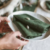 4PCs Pure Linen Napkin Cloth Soft Comfortable Fabric Reusable Kitchen Accessory