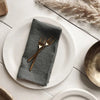 4PCs Pure Linen Napkin Cloth Soft Comfortable Fabric Reusable Kitchen Accessory
