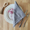 4PCs Pure Linen Napkin Cloth Soft Comfortable Fabric Reusable Kitchen Accessory
