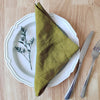 4PCs Pure Linen Napkin Cloth Soft Comfortable Fabric Reusable Kitchen Accessory