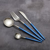 4pcs Restaurant Of Platinum Creative Colorful Kitchen Cutlery Set