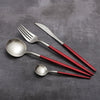 4pcs Restaurant Of Platinum Creative Colorful Kitchen Cutlery Set