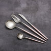 4pcs Restaurant Of Platinum Creative Colorful Kitchen Cutlery Set