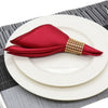 50Pcs Table Napkin Cloth Square Satin Fabric Pocket Handkerchief