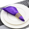 50Pcs Table Napkin Cloth Square Satin Fabric Pocket Handkerchief