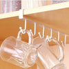 6 Hooks Hanging Cup Holder Rack Space Saving for Mug Organizer