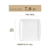 6pcs Ivory White Porcelain Large Flat Ceramic Plate Dinner Set