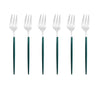 6Pcs/Set Gold Fork Set Tea Cake Snack Fork Dinnerware Dinnerware Sets