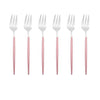 6Pcs/Set Gold Fork Set Tea Cake Snack Fork Dinnerware Dinnerware Sets