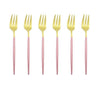 6Pcs/Set Gold Fork Set Tea Cake Snack Fork Dinnerware Dinnerware Sets