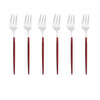 6Pcs/Set Gold Fork Set Tea Cake Snack Fork Dinnerware Dinnerware Sets