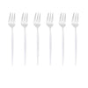 6Pcs/Set Gold Fork Set Tea Cake Snack Fork Dinnerware Dinnerware Sets