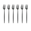 6Pcs/Set Gold Fork Set Tea Cake Snack Fork Dinnerware Dinnerware Sets