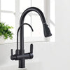Kitchen Faucet 2 in 1 Antique Brass Pull Out Nozzle Kitchen Tap