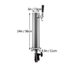 Stainless Steel Commercial Beer Tower One Way Faucet with Drip Tray