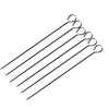 12pcs Stainless Steel Barbecue Skewer Set Premium BBQ Grill Sticks