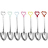 7pcs Set Creative Heart-shaped Spoon Shovel Spoon Tip Shovel