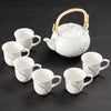 7pcs Handmade Ceramic Ceremony Teapot Teacups Set Traditional Teaware