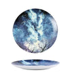 8 inch Starry Universe Ceramic Dishes Dinner Plate Tableware