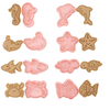 8pcs 3D Cartoon Cookie Cutters Pressable Biscuit Mold Cookie Stamp Set