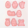 8pcs 3D Cartoon Cookie Cutters Pressable Biscuit Mold Cookie Stamp Set