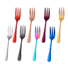 8Pcs Cake Forks Dessert Fork Colorful Tea Forks Fruits Snack Forks