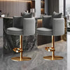 Adjustable Height Bar Chairs Nordic Luxury Upholstered Bar Stools