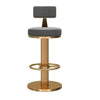 Adjustable Telescopic Round Bar Chair with Soft Seat Nordic Bar Stools