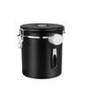 Airtight Coffee Container CO2 Valve Storage Canister with Scoop