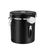 Airtight Coffee Container CO2 Valve Storage Canister with Scoop