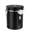 Airtight Coffee Container CO2 Valve Storage Canister with Scoop