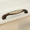 Antique Bronze Ceramic Cabinet Handles Vintage Drawer Knobs Door Pulls