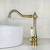 Antique Swivel Brass Finish Sink Tap Kitchen Sink Faucet Mixer Tap