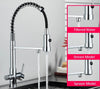 Black Filtered Kitchen Water Filter Kitchen Dual Spout Filter Faucet