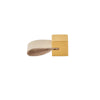 Brass Cowhide Stitched Leather Furniture Handles Wardrobes Pulls