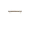 Brass Diamond Cut Cross Knurl Cabinet Handle T-Bar Wardrobe Pull