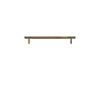 Brass Diamond Cut Cross Knurl Cabinet Handle T-Bar Wardrobe Pull