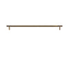 Brass Diamond Cut Cross Knurl Cabinet Handle T-Bar Wardrobe Pull