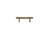 Brass Diamond Cut Cross Knurl Cabinet Handle T-Bar Wardrobe Pull