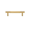 Brass Diamond Cut Cross Knurl Cabinet Handle T-Bar Wardrobe Pull