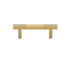 Brass Diamond Cut Cross Knurl Cabinet Handle T-Bar Wardrobe Pull