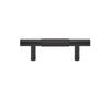 Brass Diamond Cut Cross Knurl Cabinet Handle T-Bar Wardrobe Pull