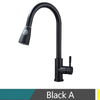 Brass Kitchen Faucet 2-mode Sprayer 360 Rotation Single Handle Mixer Tap