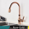 Brass Kitchen Faucet Pull Out Mixer Sink Tap 360 Rotation Single Handle