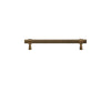 Brass Knurled Cabinet Handle Art Retro Antique Industrial Drawer Pull