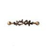 Brass Vine-Shaped Cabinet Handles Decorative Kitchen Cabinet Pulls